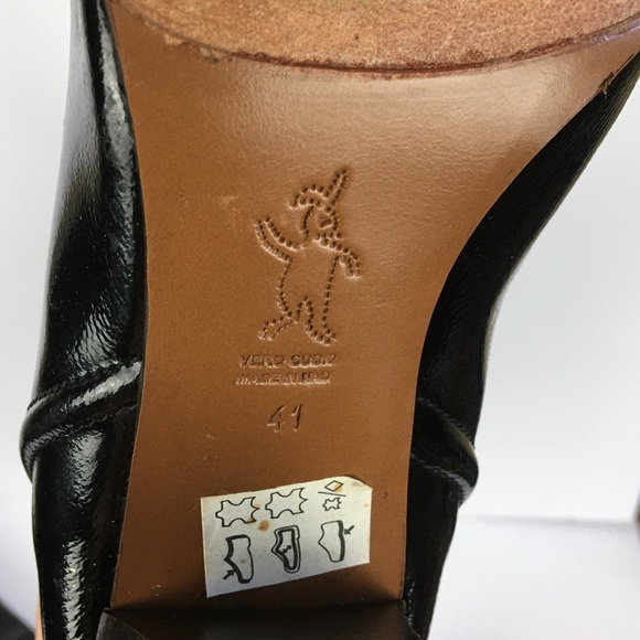 MARNI Made In Italy Designer Patent Leather Knee Boots In Black Size 41 (US11) - Picture 9 of 14